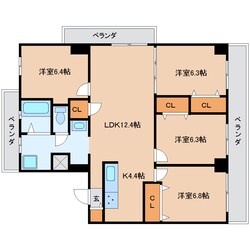 かなえマンション２号館の物件間取画像